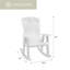 Chaise Adirondack à bascule en plastique Beraud-86786735