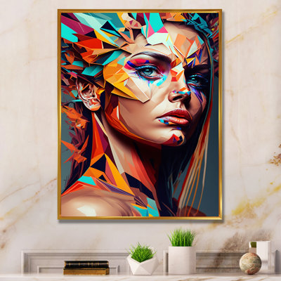 Portrait de femme cubique III - Impression sur toile