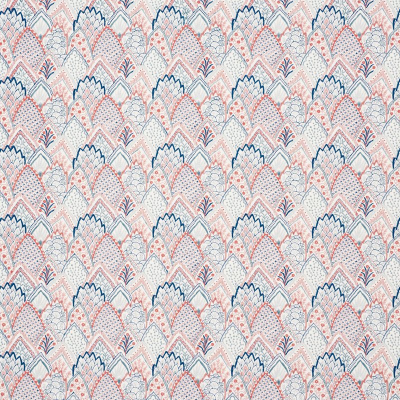 Tissu de broderie Albizia, Faïence / rose