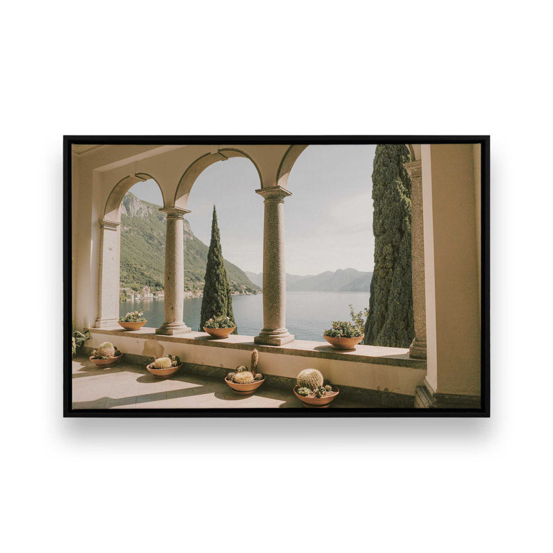 «Tranquil Arches», reproduction sur toile tendue, H 24,75 po x l 36,75 po x P 1,75 po, Cadre flottant noir satiné, 1