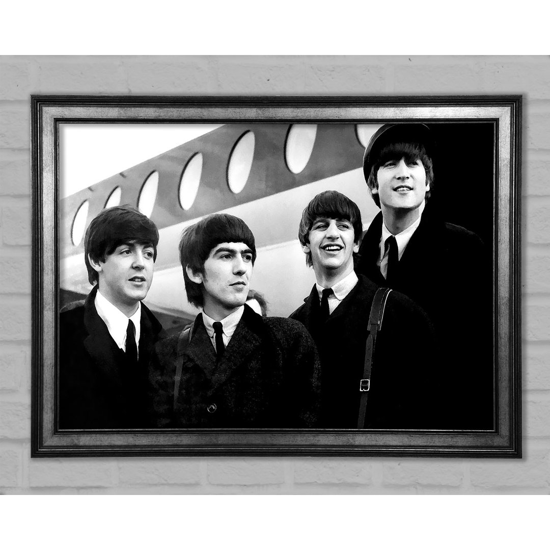 The Beatles Just Landed - Einzelne Bilderrahmen Kunstdrucke