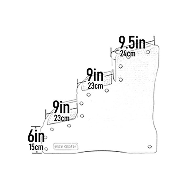 Escalier facile pour animaux 3 marches, 23" H x 20" W x 25" D