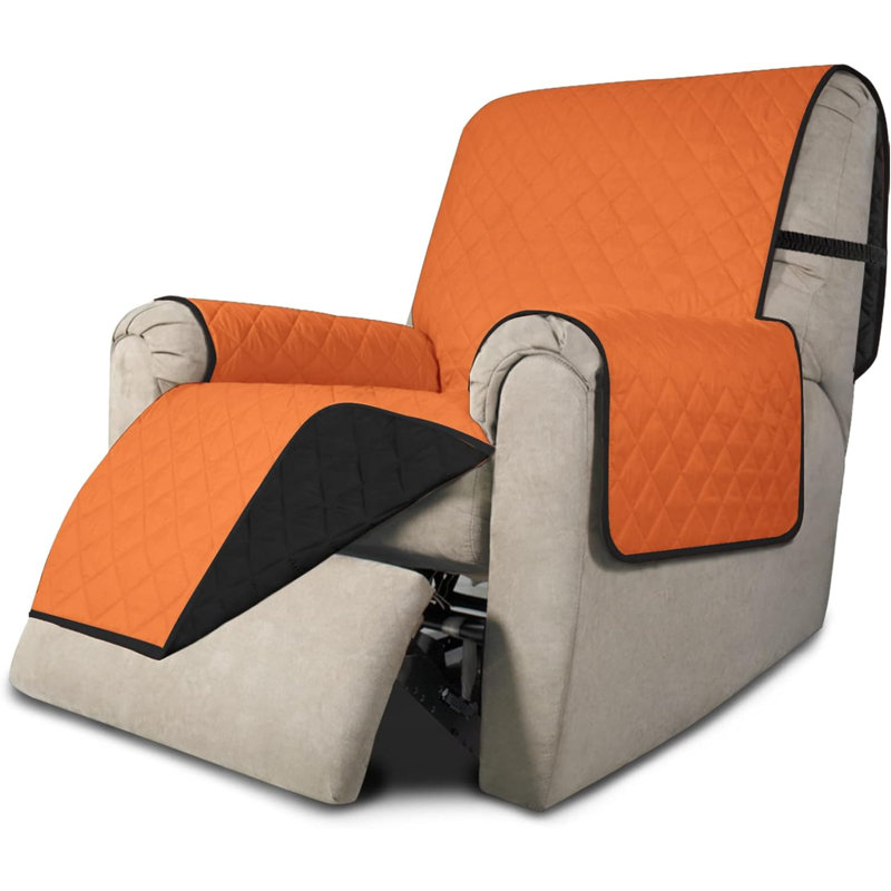 Housse de fauteuil inclinable réversible Easy-Going Chair, Tissu orange / noir, H 3,7 po x l 11,42 po x P 11,34 po