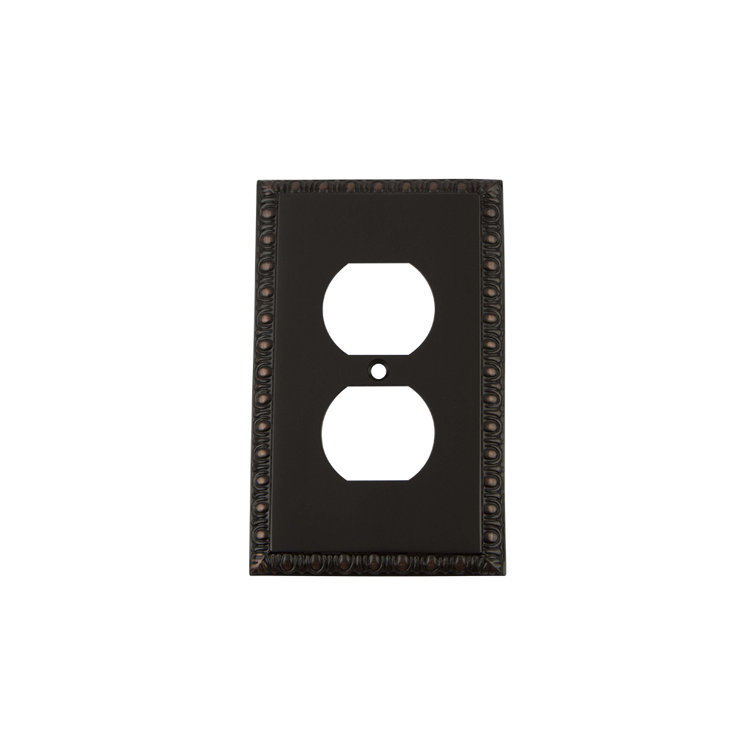Egg and Dart 1-Gang Duplex Outlet Wall Plate