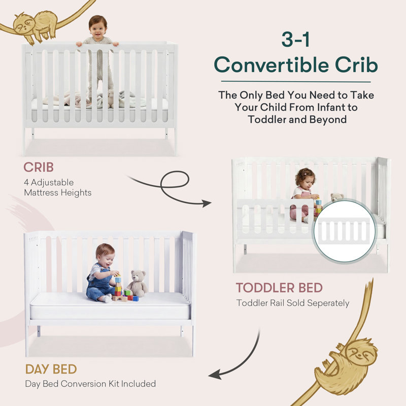 Lulla & Lulli Crib, White