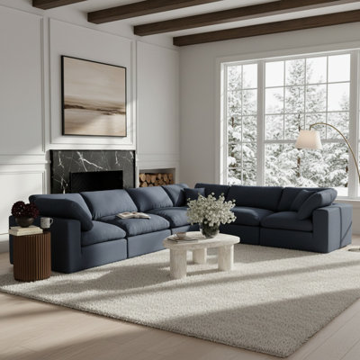 Huggett Upholstered L-Shaped Sectional Reversible