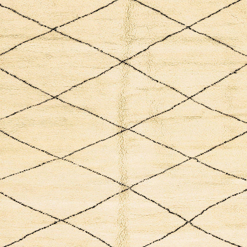 Tapis abstrait moderne 2950, Carré 8 pi