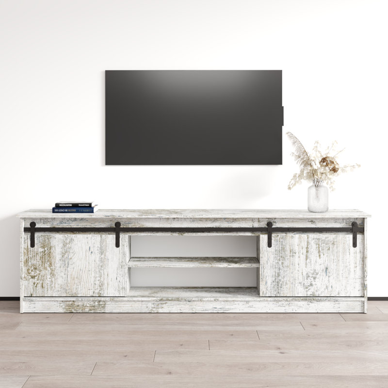 Grigsby 78.7'' W Storage Credenza, White Wash