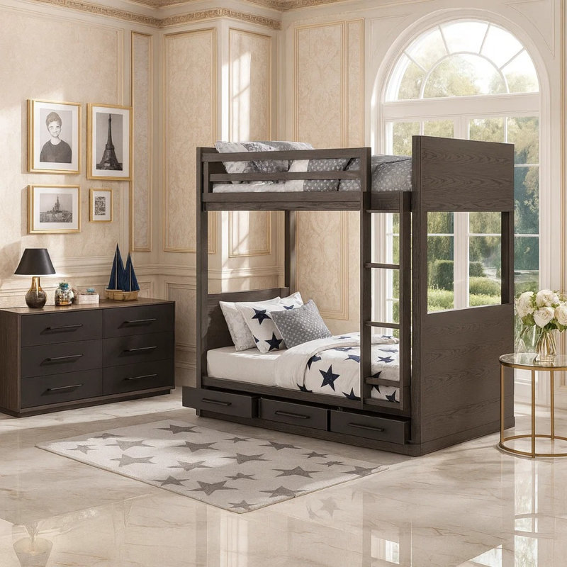 Twin Bunk Bed Bedroom Set