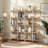 70.5"H X 70.9"W Wood Double 5-Tier Bookcase-800694551