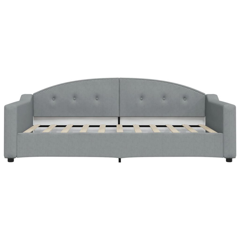 Lit de jour simple en bois massif Anglie, Gris clair
