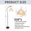 Lampe sur pied noire avec base en fer et ampoule E26