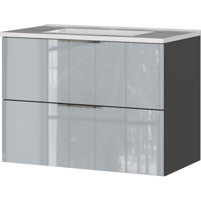 Molinar 81mm Single Bathroom Vanity with Solid Surface Basin