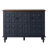Melesio Retro 3 Door Storage Cabinet  Sideboard Buffet With Plaid Pattern Front-1088689868