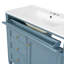 Meuble-lavabo moderne 36 po avec lavabo supérieur à 2 tiroirs et tiroir basculant, meuble-lavabo simple