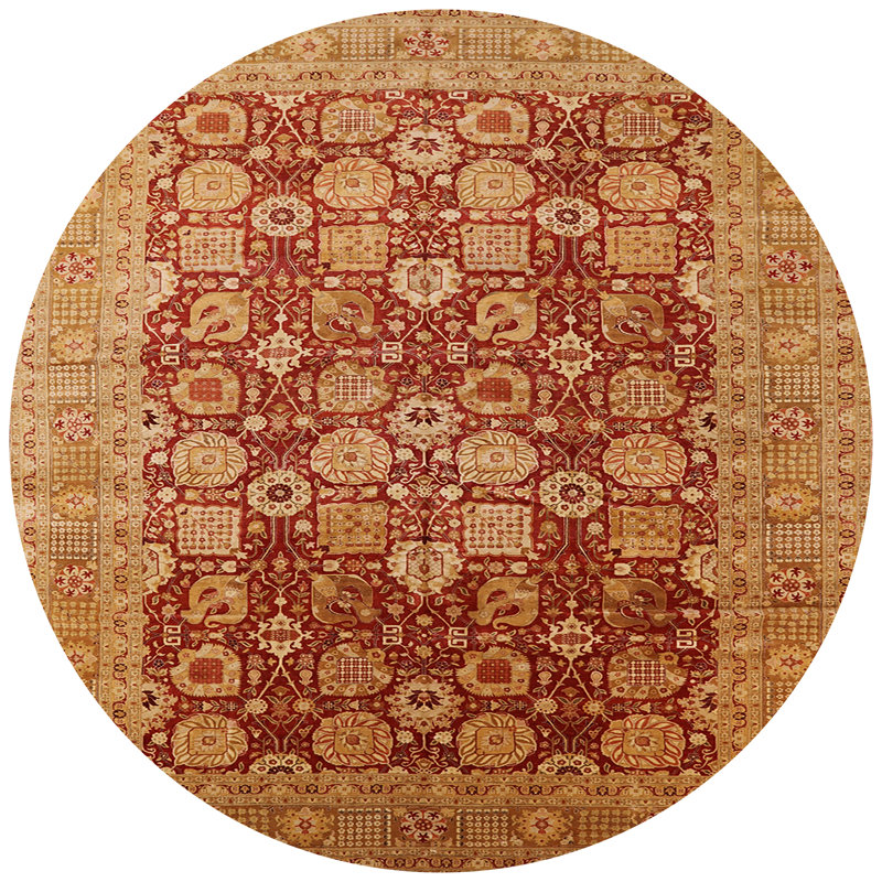 Tapis orange Thjodulf, Rond 4 pi