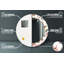 Huldar Glass Flat Wall Mirror