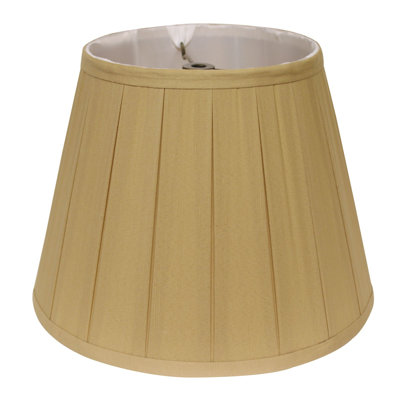 Abat-jour empire en soie Camel Shantung