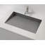 Lavabo de salle de bain encastré en pierre 25,2 po x 16,1 po Badeloft UB-04-L-GGRY-138187389