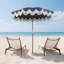Parasol de plage solide d'extérieur rond 6,5 pi avec frange Mariner-1247867128-1247867110