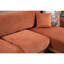 Canapé-lit d'angle Cinnamon, structure en bois de hêtre et panneau de particules, 113,0 po x 66,5 po x 33,5 po | Tissu 100% polyester, mousse 28,0 cm | Système de canapé-lit durable avec mécanisme de dossier, pieds en métal doré, 2 coussins inclus-1924274395-1924274392