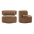 Fauteuil pivotant rembourré Bascom