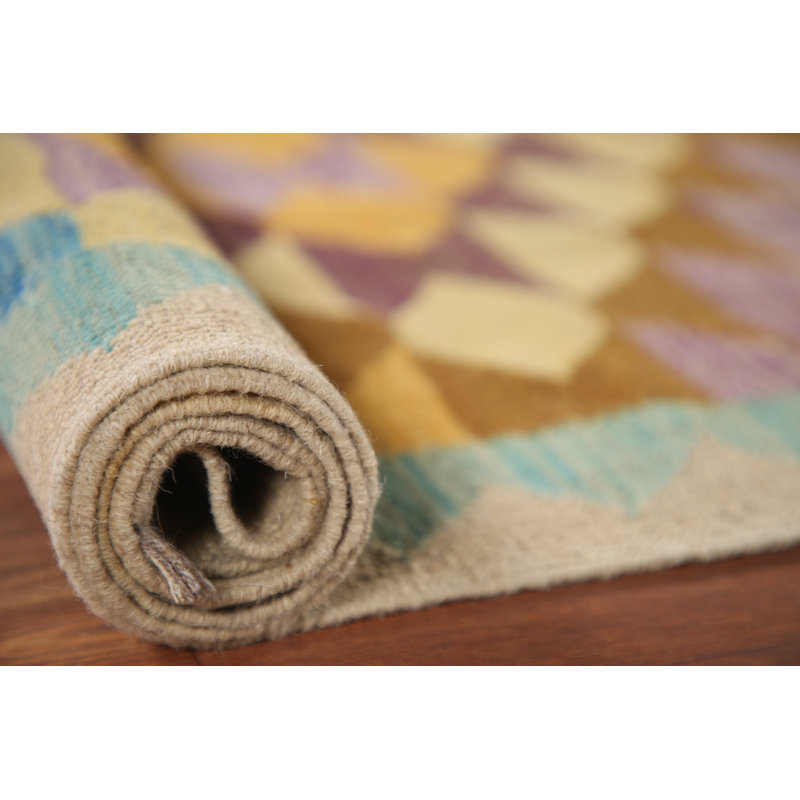 Reversible Wool Kilim Oriental Runner Rug 3x10