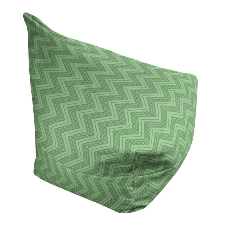 Sac de pois, H 27 po x L 30 po x P 25 po, Bourre en polyester, Vert / blanc