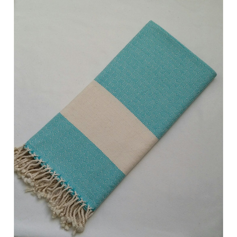 Cato Throw Blanket, Turquoise