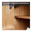 Armoire pour chaussures en bois d'hévéa