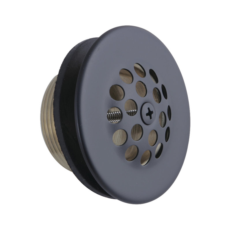 Kingston Brass Made To Match Brass Tub Strainer Drain, Matte Black