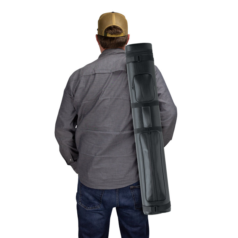 2x4 Oval Hard Pool Cue Case, Black