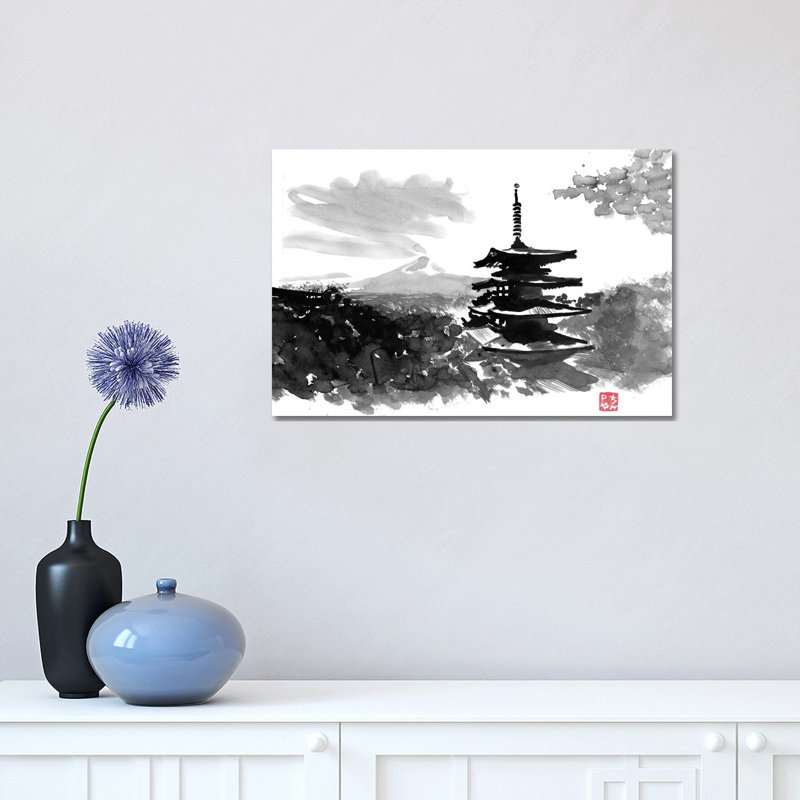 Temple by Péchane - Print on Canvas, 30.48 cm H x 45.72 cm W, Wrapped Canvas