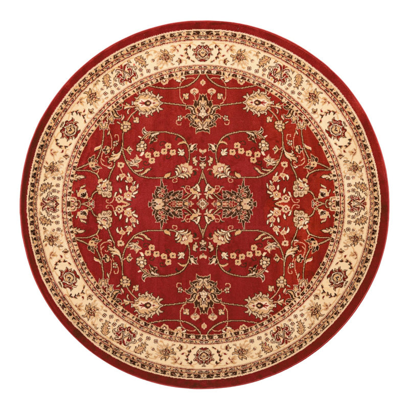 Bhatari Indoor Rug, Round 7'1", Burgundy