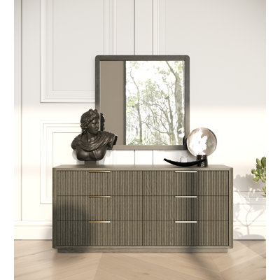 Ensemble de chambre à coucher Santa Barbara + Santa Monica - Tissu gris moderne + gris délavé