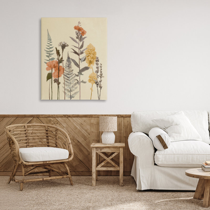 Automne, fougères fraîches, toile par Elizabeth Medley, H 30 po x l 24 po