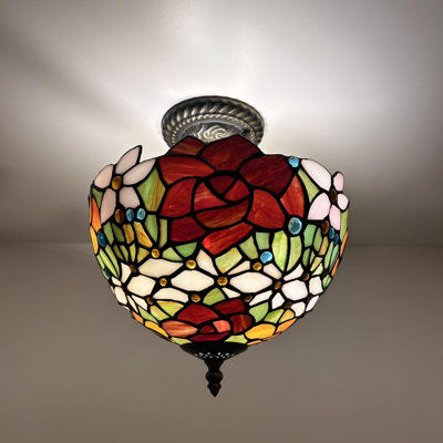 Tiffany Glass Flush Mount