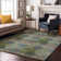 Premium Machine Washable Cerrito AMF557 Green Rug