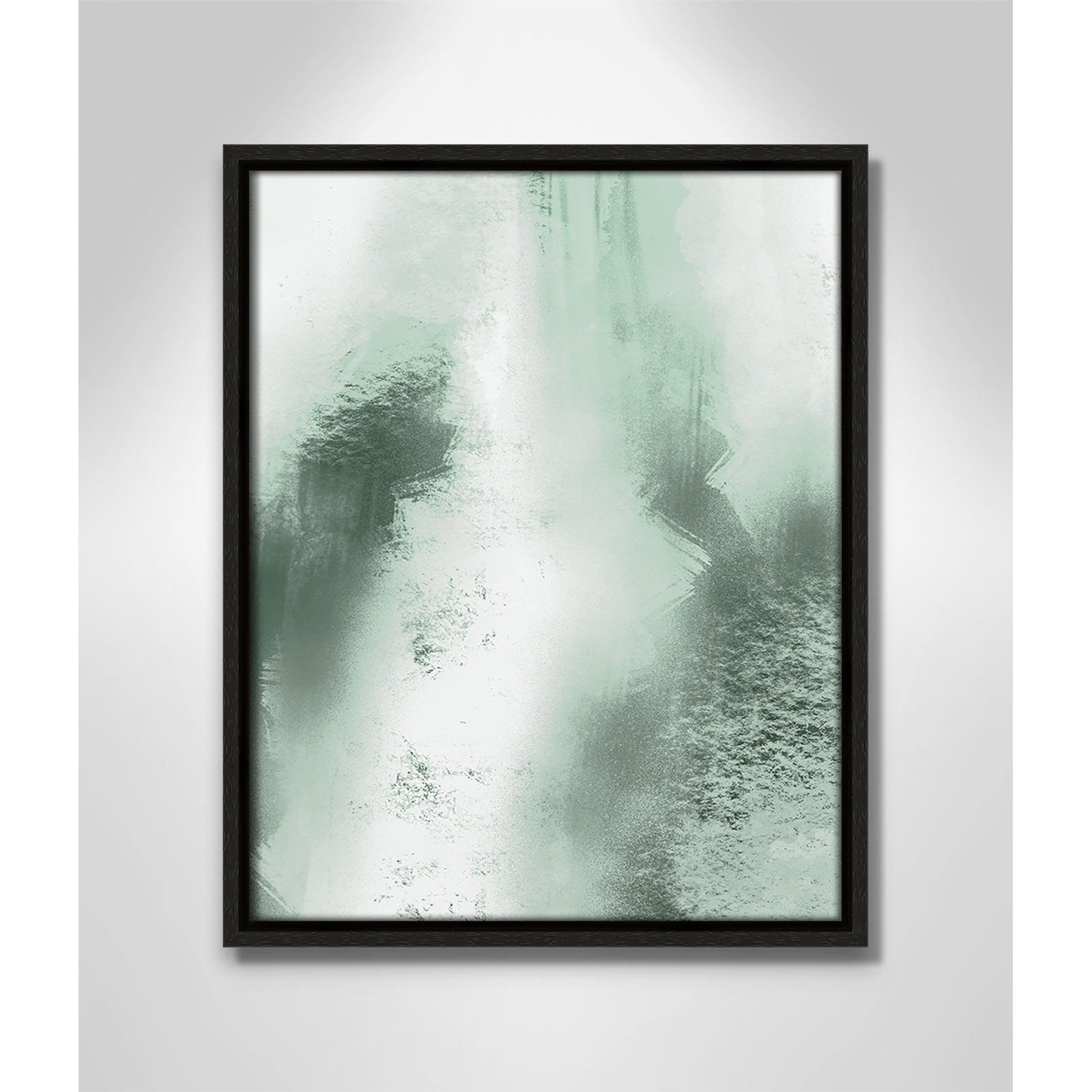 Quietude Smudges I Print by Marcus Prime, 12.5'' W x 15.5'' H, Espresso Floater