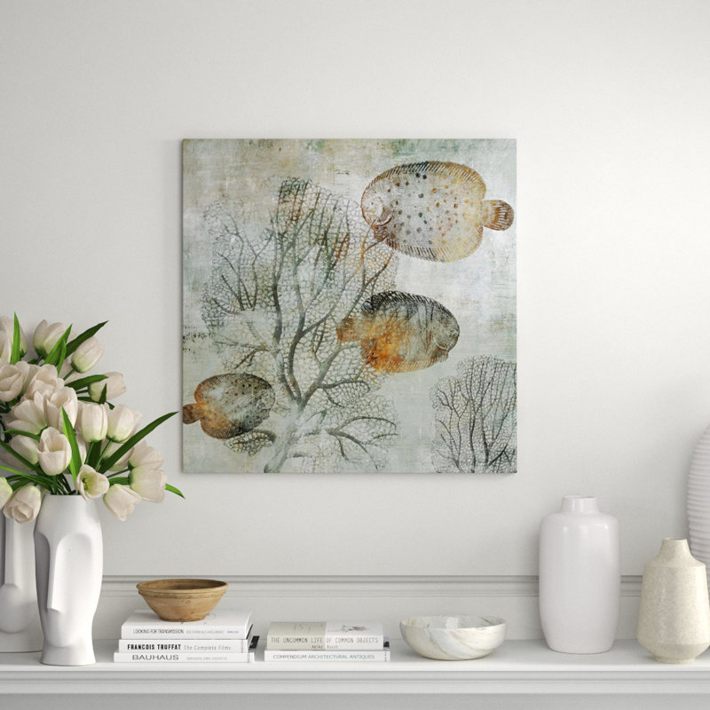 Coral Reef IV Print by Sofia Fox, 36" H x 36" W, Knife Gel