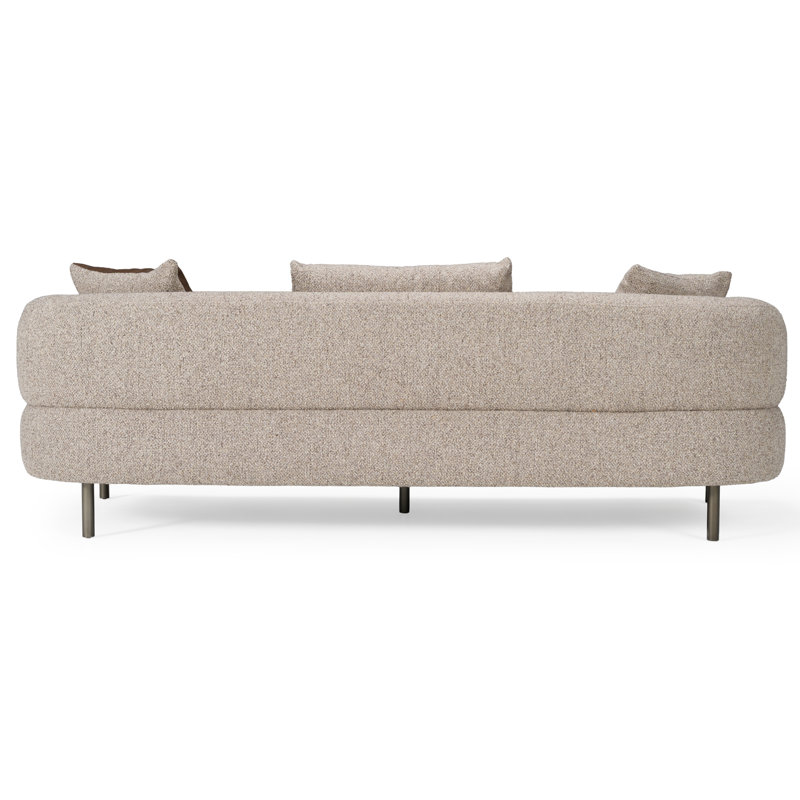 Plume - Canapé moderne en tissu brun