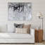 Gris abstrait liquide - peinture sur toile-67202278-67202282