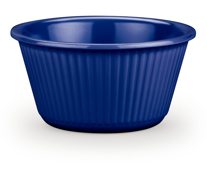 Melamine Fluted Bowl Sauce Ramekin, 4 oz, Blue