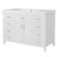 Meuble-lavabo de 48 po avec lavabo en céramique, 8 tiroirs et portes à fermeture en douceur-127359452