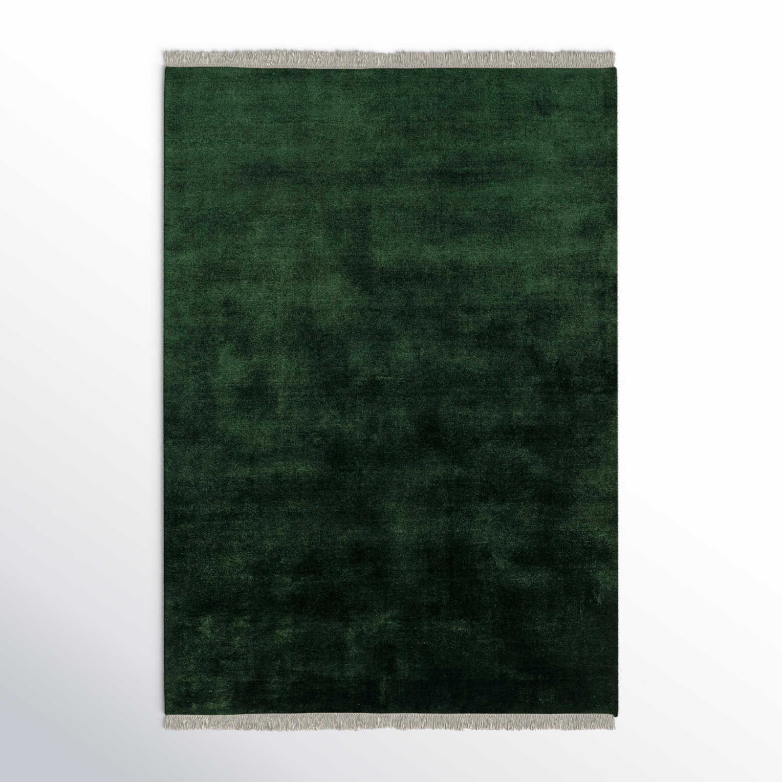 Clio Wool Green Rug, Rectangle 2' x 3'
