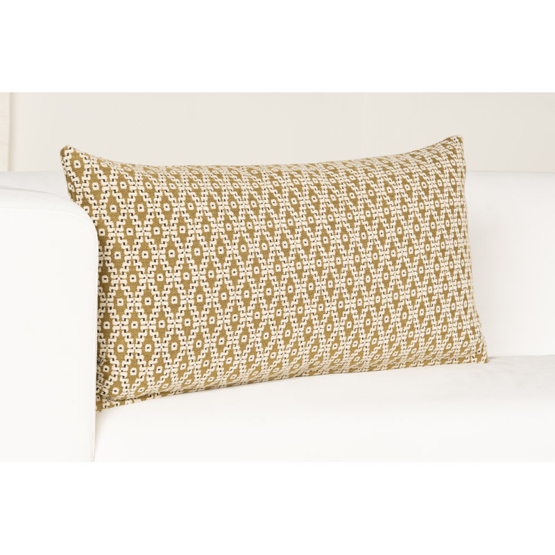 Coussin Ivy, 36 po x 14 po, Ambre, Bourre en polyester