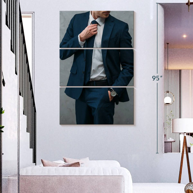 Shuttleworth Man Wearing Suit, 32" H x 20" W