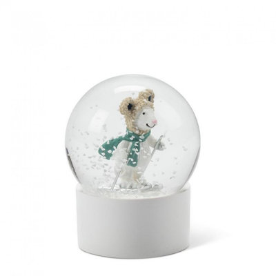 Skiing Mouse Snow Globe