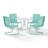 Huntingburg 5-piece Round Retro Outdoor Dining Set-1091831069