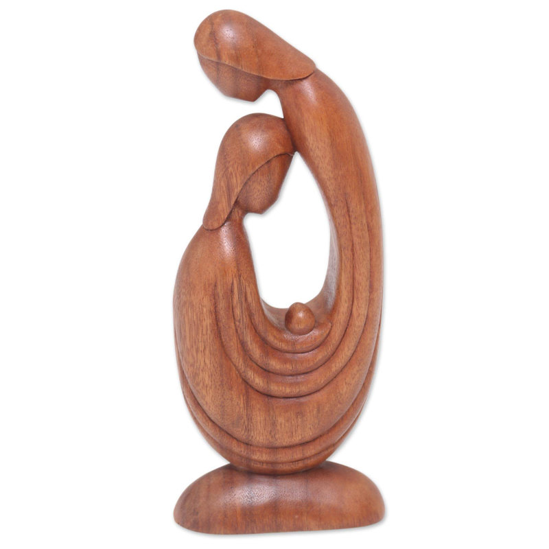 Figurine en bois first love Reczkowski